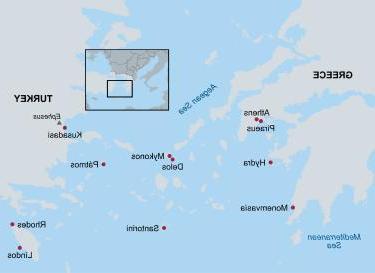 希腊群岛地图