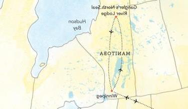 Northern Lights Manitoba Map