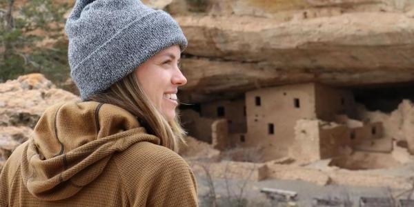 Woman at Mesa Verde