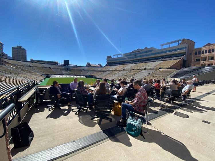 Lunch with a scientist at Folsom Field