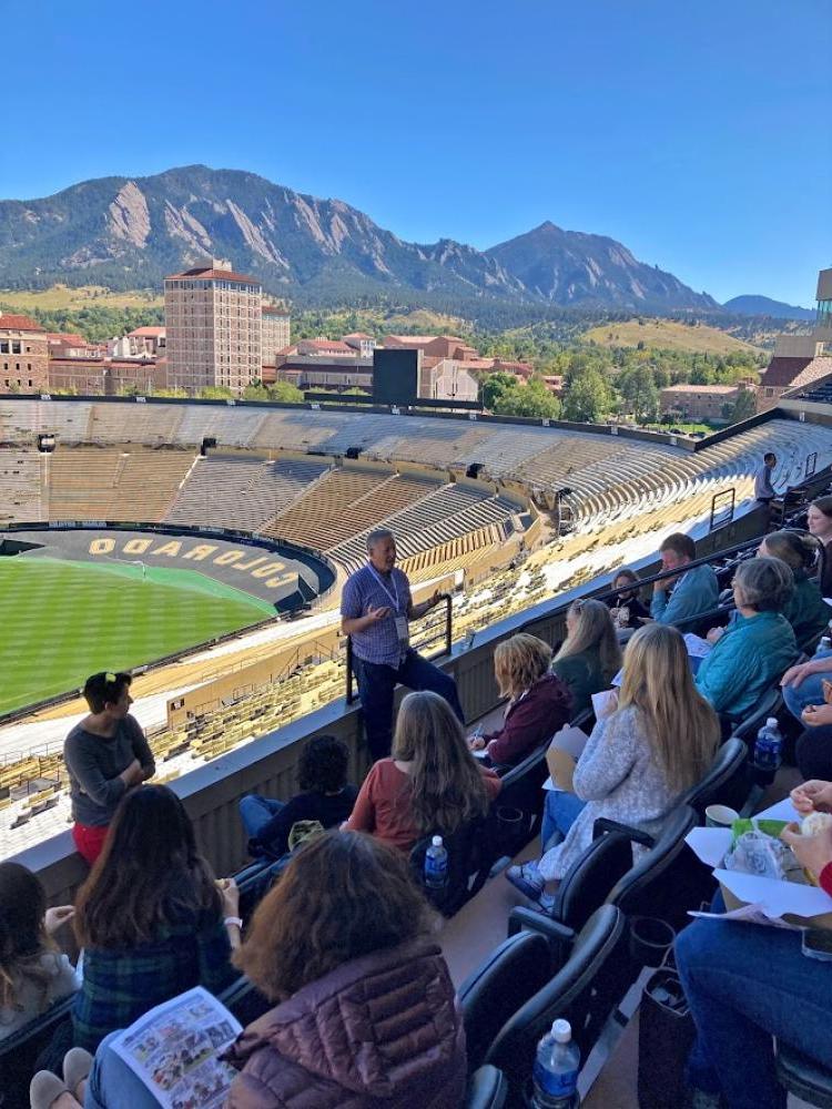 Lunch with a scientist session at Folsom Field 