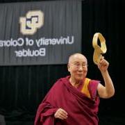 His Holiness the Dalai Lama speaking at CU Boulder in 2016