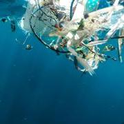 Plastic waste in the ocean